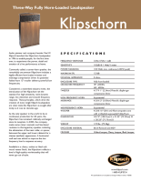Klipsch Klipschorn - Brochure 